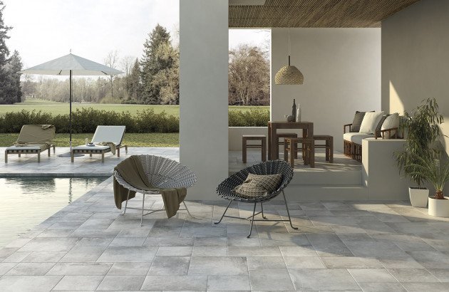 Terrasse carrelage